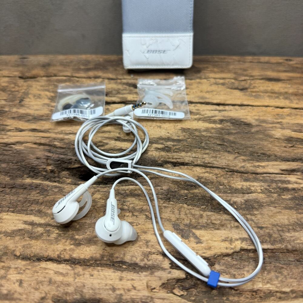 Bose SoundTrue Ultra In-Ear Wired Headphones White iOS Apple - Case & 3 Tips